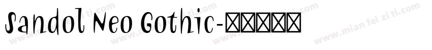 Sandol Neo Gothic字体转换